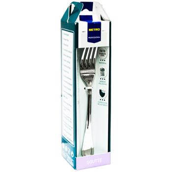 Виделка Metro Professional Goutte десертна 12шт - купити, ціни на METRO - фото 3