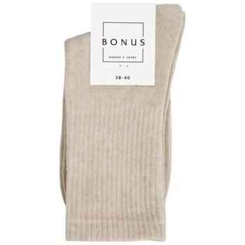 Bonus Women's Demi Socks 3542 s.23-25 Grey-Beige