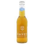 Сидр ігристий Sassy Cider напівсухий безалкогольний 0% 0,33л