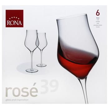 Набор бокалов Rona Rose для вина 6шт 390мл - купить, цены на - фото 3