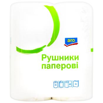 Полотенца бумажные Aro двухслойные 45 листов 4шт - купить, цены на - фото 4