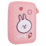 Пенал Yes Line Friends Pretty Choco and Cony твердий подвійний