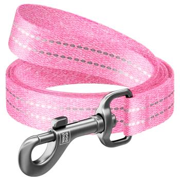 Повідець для собак Collar Waudog Re-cotton M - рожевий - купити, ціни на MasterZoo - фото 1