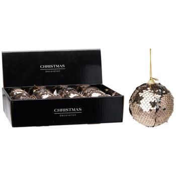 Christmas Ball with Sequins 80mm