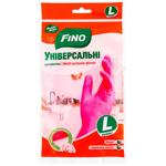 Перчатки хозяйственные Fino латексные L