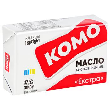 Масло Комо Крестьянское кислосливочное 82,5% 180г - купить, цены на - фото 3