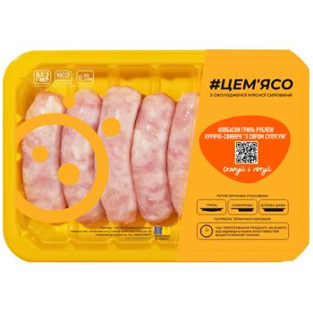 TseMiaso Minced Chicken Pork Grill Sausages with Suluguni Cheese 500g - buy, prices for - photo 1