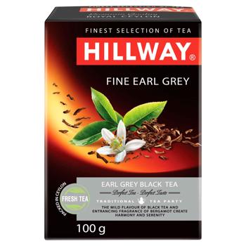 Чай чорний Hillway Fine Earl Grey з бергамотом 100г