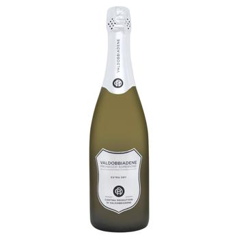 Вино ігристе Val D'oca Prosecco Valdobbiadene Scodo Platono біле екстра сухе 11,5% 0,75л