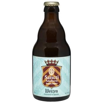 Пиво Sancti Adalberti Weizen 0,33л скло 5% И270 (Нід) - купити, ціни на КОСМОС - фото 1