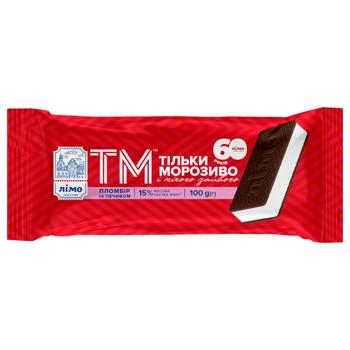 Мороженое Лімо Пломбир с печеньем 100г