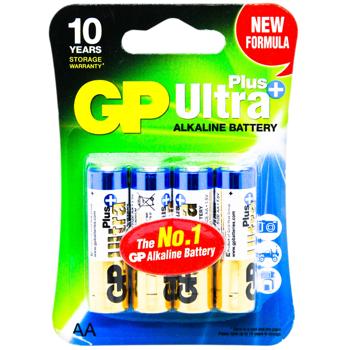 GP Ultra Plus Batteries LR6 AA 4pc - buy, prices for COSMOS - photo 1