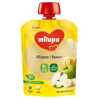 Milupa for children from 6 months apple and banana puree 80g - buy, prices for Chudo Market - photo 2