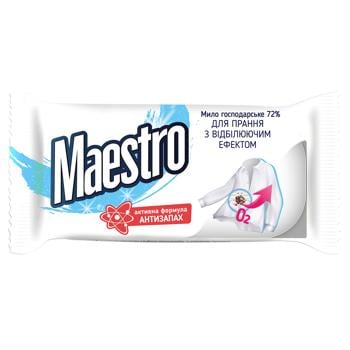 Maestro Laundry Soap for Washing with Whitening Effect 125g - buy, prices for ULTRAMARKET - photo 1