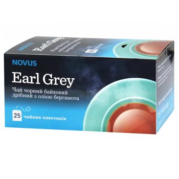Чай черный Novus Earl Grey с бергамотом 1,5г*25шт