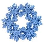 Blue Wreath of Snowflakes Decoration