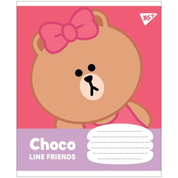 Зошит Yes Line Friends в клітинку А5 12 аркушів - купити, ціни на Auchan - фото 2