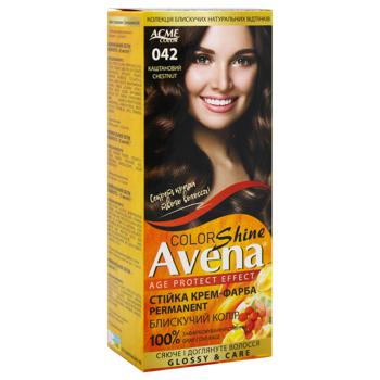 Avena Shine Cream Chestnut Hair Dye 042 - buy, prices for MegaMarket - photo 3