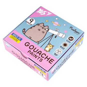 Фарби гуашеві Yes Pusheen 9 кольорів