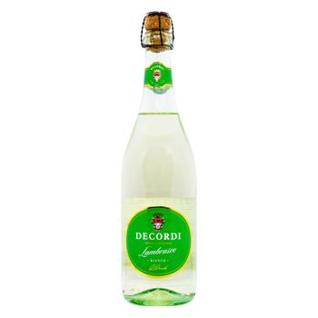 Decordi Lambrusco Bianco Amabile White Semi-Sweet Sparkling Wine 8% 0.75l - buy, prices for - photo 1