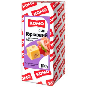 Сыр Комо Ореховый с грецким орехом 50% - купить, цены на КОСМОС - фото 1