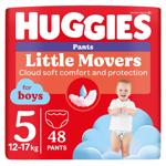 Huggies Little Movers Pants 5 Mega Panties-diapers 12-17 kg for Boys 48pcs