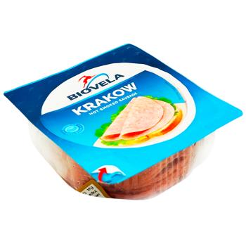 Biovela Krakow Semi Smoked Sliced Sausage 180g - buy, prices for Supermarket "Kharkiv" - photo 3
