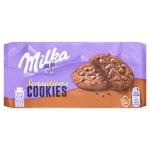 Печенье Milka Sensations с шоколадными каплями и шоколадной начинкой 156г