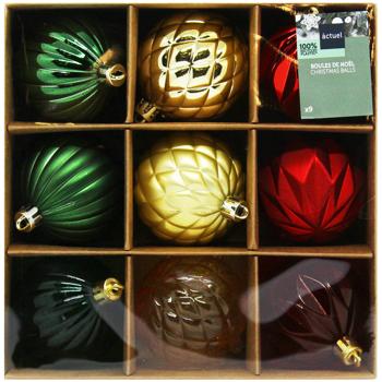 Actuel Christmas Tree Balls 5.8cm 9pcs - buy, prices for Auchan - photo 2
