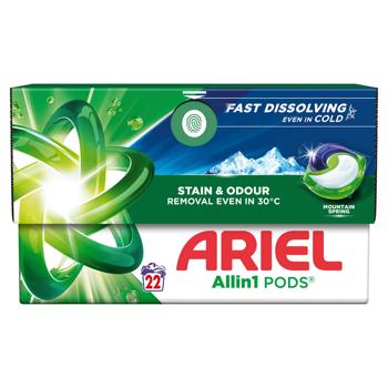 Капсулы для стирки Ariel Allin1 Pods Горный источник 22шт - купить, цены на Восторг - фото 3