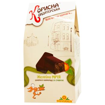 Korysna Kondyterska Zheleyna Mriya Candies in Chocolate with Stevia 150g - buy, prices for MegaMarket - photo 1