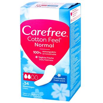 Carefree Cotton Feel Fresh Daily Pads 34pcs - buy, prices for COSMOS - photo 1