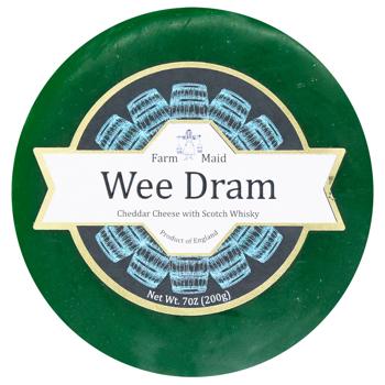 Сыр Singletons&Co Wee Dram Чеддер с виски 200г - купить, цены на WINETIME - фото 2