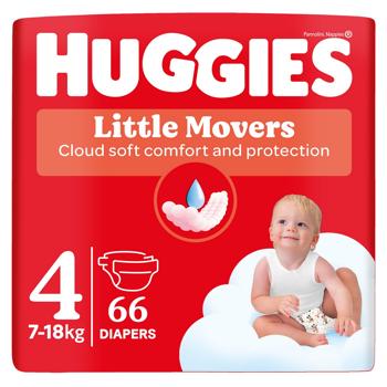 Підгузки Huggies Little Movers 4 8-14кг 66шт - купити, ціни на Таврія В - фото 1