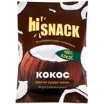 Чипси hiSnack Кокос сушені хрусткі 30г