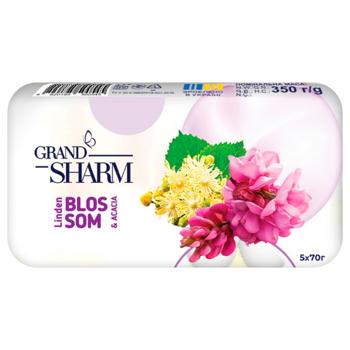 Grand Sharm Linden Blossom and Acacia Solid Soap 5pcs*70g - buy, prices for Ideal - photo 2