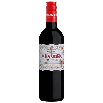 Вино Meander Pinotage 0,75 л сух. червон.(ПАР) - купити, ціни на Таврія В - фото 1