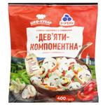 Смесь овощная Рудь Шеф-повар девятикомпонентная быстрозамороженная 400г