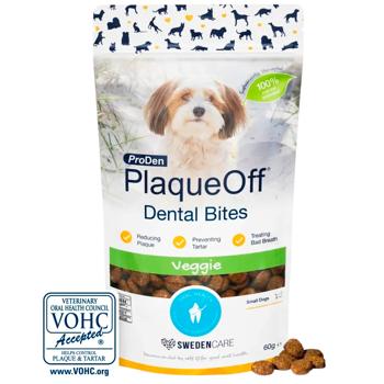 ProDen PlaqueOff Dental Bites Oral Care Snack with Vegetables for Small Breed Dogs 60g