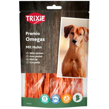 Лакомство для собак Trixie Premio Omega Stripes с курицей 100г - купить, цены на КОСМОС - фото 1