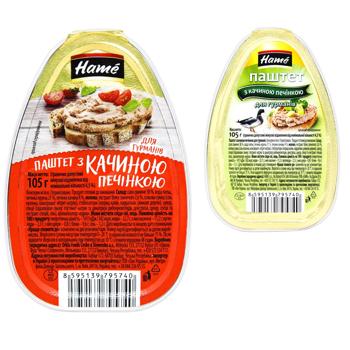 Паштет Hame з качиною печінкою для гурманів 105г - купити, ціни на КОСМОС - фото 1