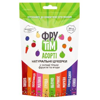 Цукерки Фрутім натуральні асорті 120г