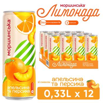 Morshynska Limonada Orange-Peach Carbonated Drink 0.33l - buy, prices for Ideal - photo 5