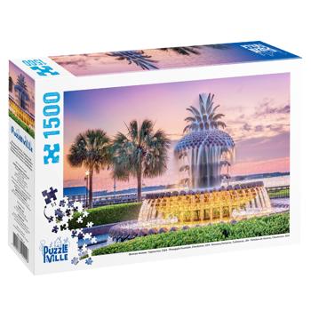 Пазл Puzzleville Фонтан Ананас, Чарльстон, США 1500 элементов
