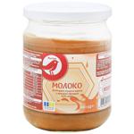 Молоко сгущенное Auchan вареное с ароматом фундука 8,5% 500г