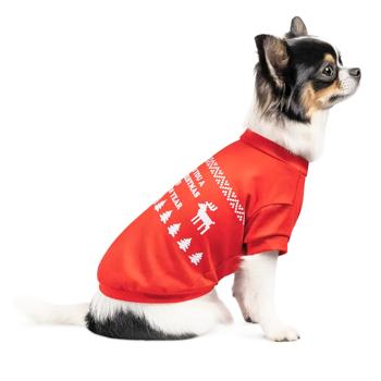 Pet Fashion New Year T-shirt for Dogs s.S Red - buy, prices for - photo 3