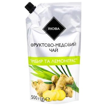 Rioba Ginger and Lemongrass Concentrate Fruit-honey Tea 500g - buy, prices for - photo 1