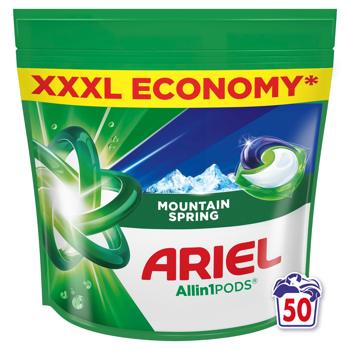 Ariel Allin1 Pods Mountain Spring Washing Capsules 50pcs - buy, prices for Auchan - photo 2