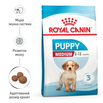 Royal Canin Dry Food for Puppies of Medium Breeds 3.2+800g - buy, prices for MasterZoo - photo 3