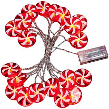 Actuel Lollipops 20LED Yellow Garland with Batteries 4.1m - buy, prices for Auchan - photo 1